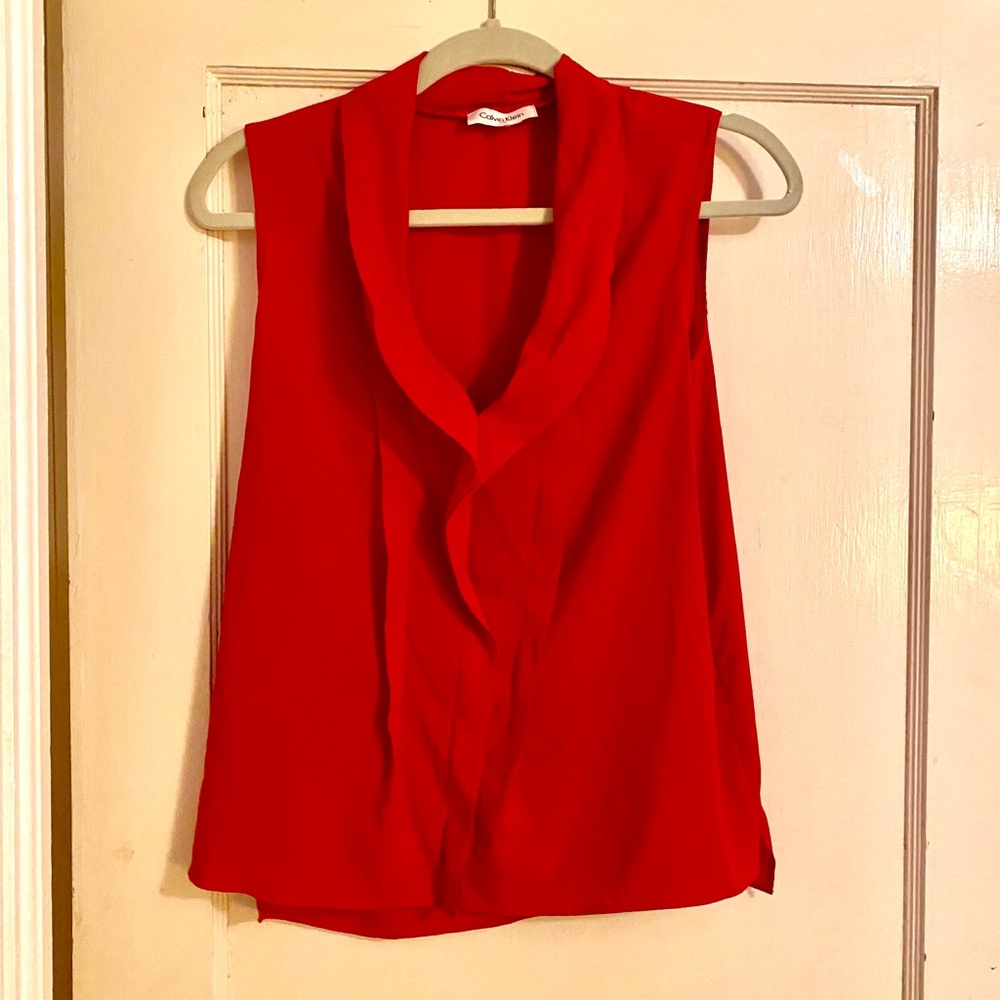 Calvin Klein Ruffle Blouse